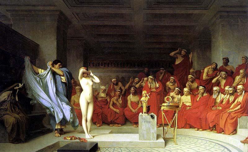 Jean-Leon Gerome Phryne before the Areopagus, France oil painting art